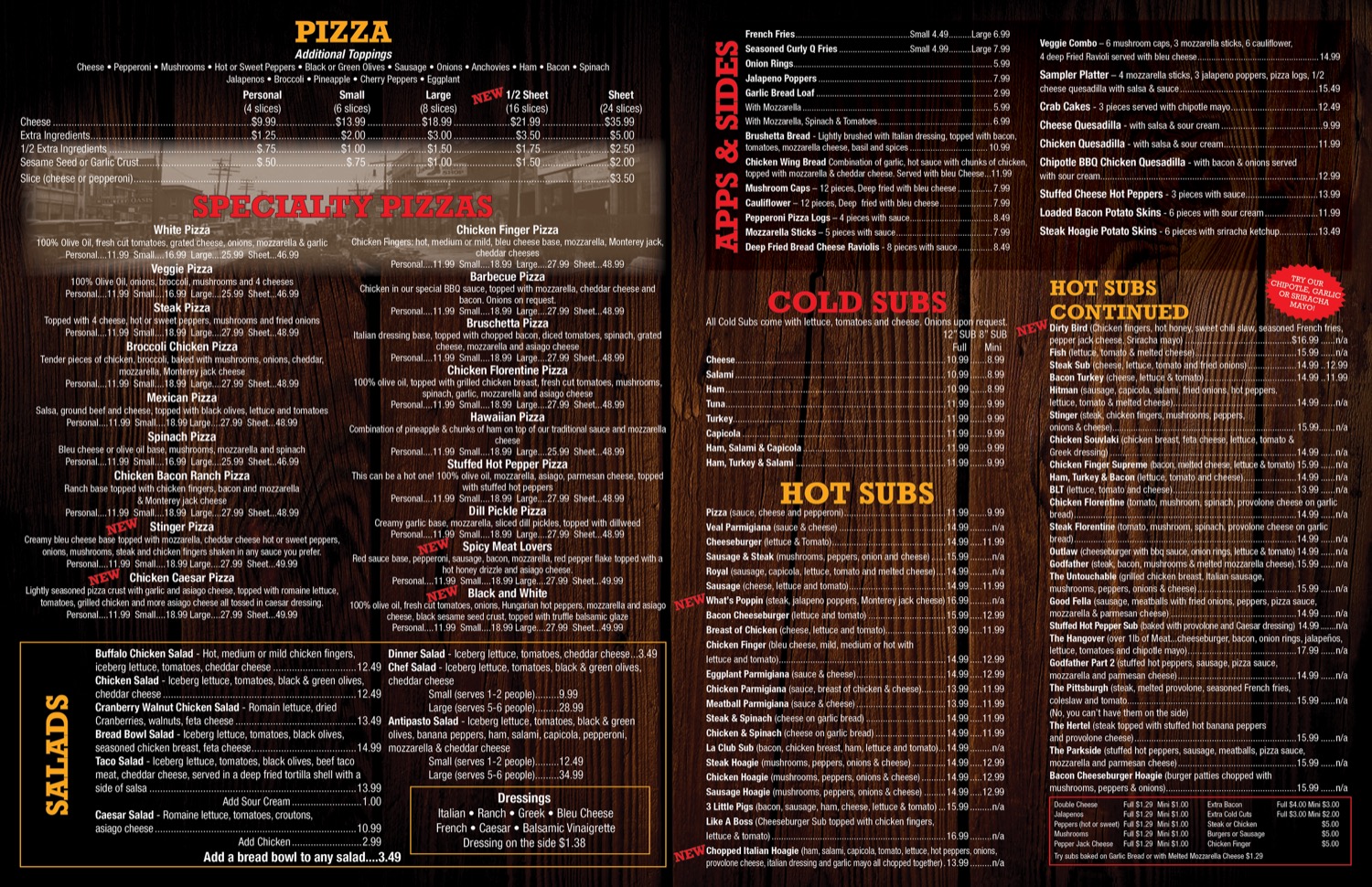 View Our Menu